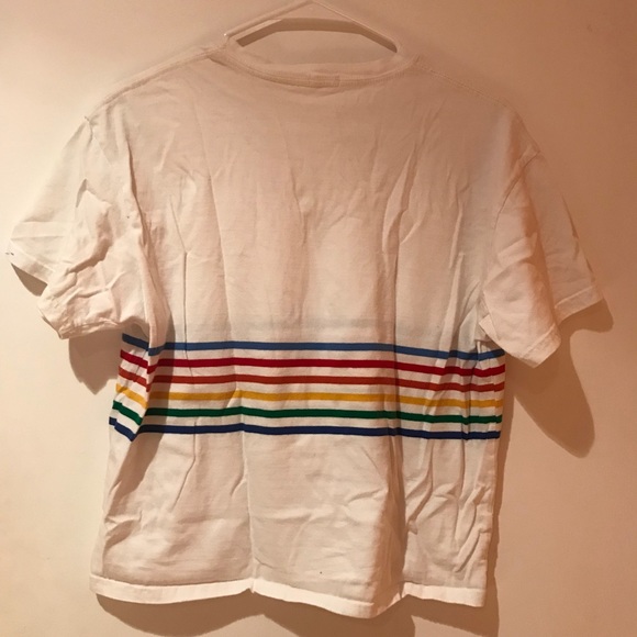 brandy melville rainbow stripe aleena shirt - Picture 4 of 5